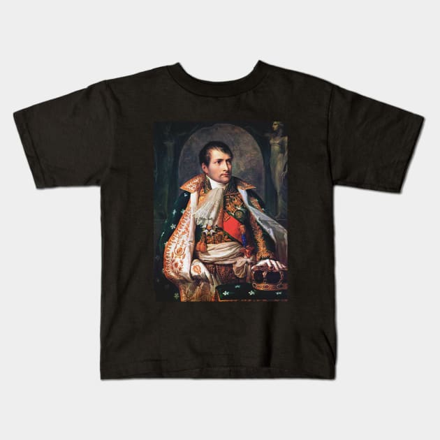 Napoleon Bonaparte Painting Kids T-Shirt by Embrace Masculinity
